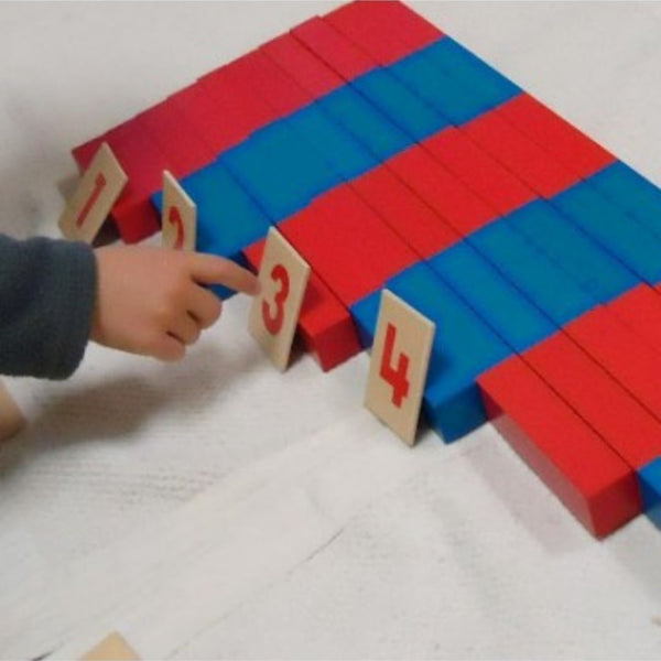 Barras numéricas Montessori