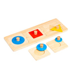 Puzzle 3 círculos + Puzzle 3 primeiras formas geométricas