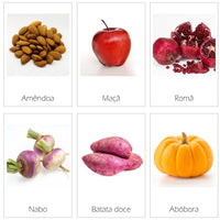 Cartões de Frutas e Legumes de Outono - Download