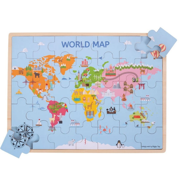 Puzzle do Mapa do Mundo
