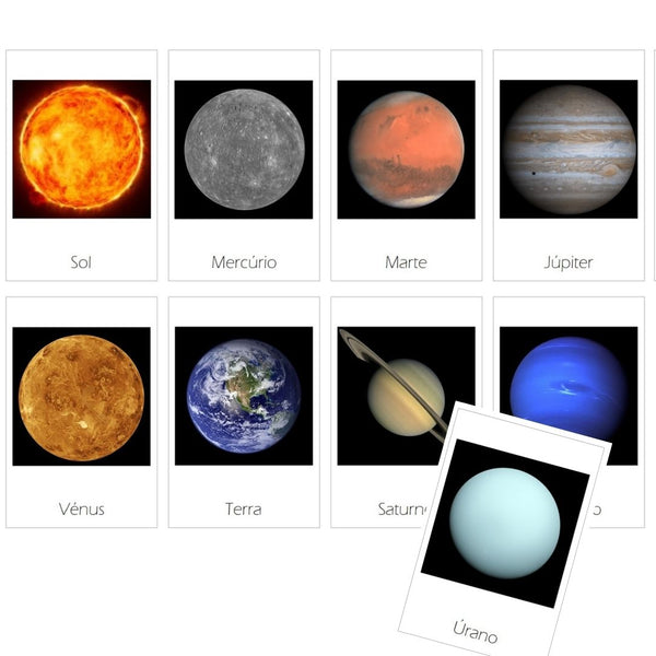 Cartões Sistema Solar - Download